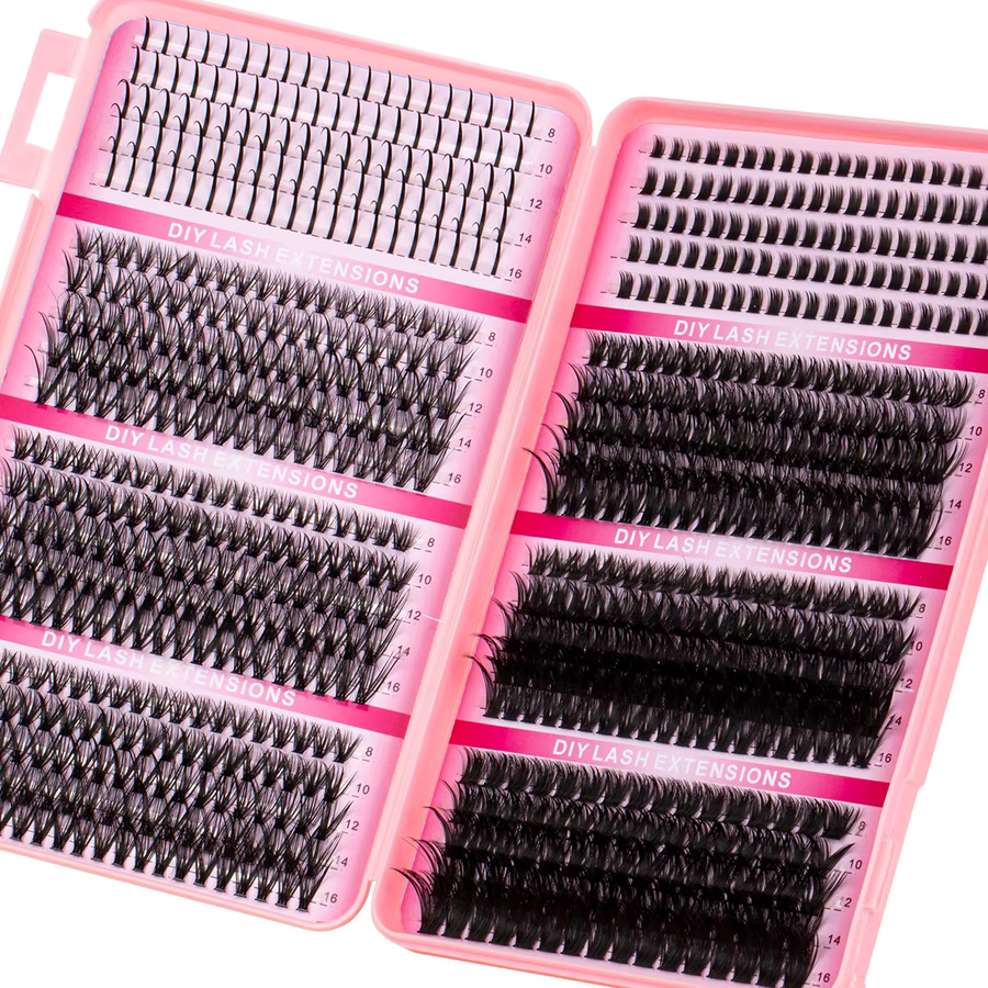 SEXYSHEEP Spikes Lash Clusters Kit, Wimpernbüschel-Set mit Kleber und Versiegelungsentferner - Bild 4