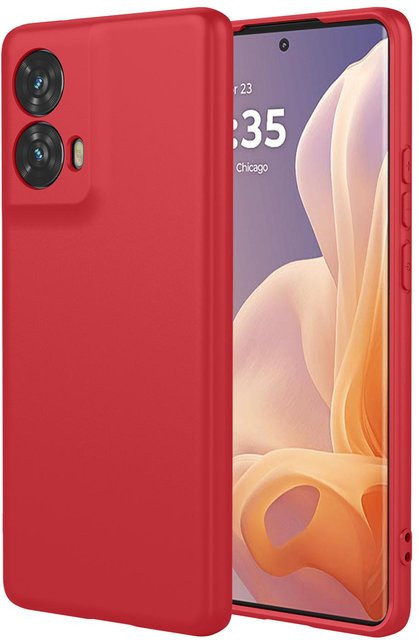 Flüssige Silikon TPU Schutzhülle für Motorola Moto G85 G35 G55 G75 5G G05 G15 G04 G04S G14 G24 G34 G54 E15 E14 in Rot - Bild 1