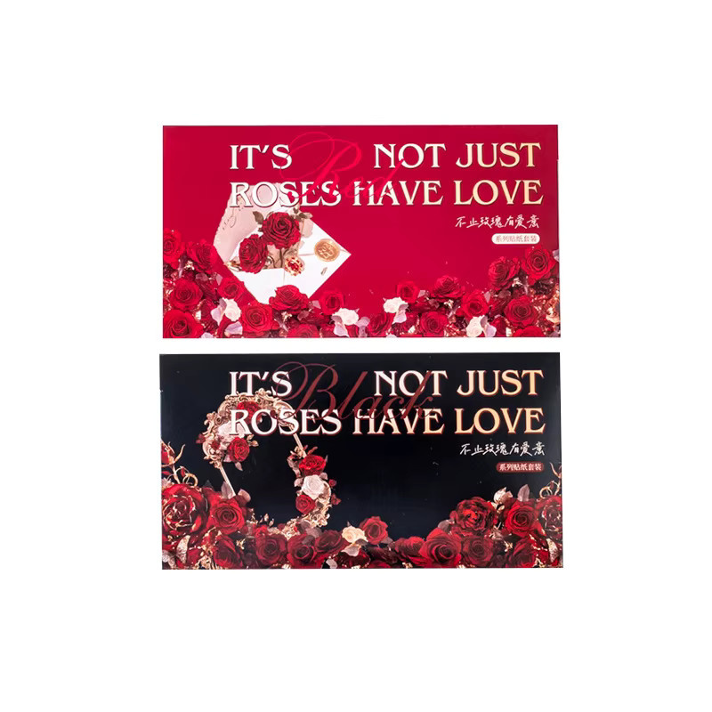 Ketchup Girl's Love Beyond Roses Collection Aufkleber-Set mit Rosenmotiv für deine Collage-Dekoration, 60 Blatt pro Packung, Mehrfarbig - Bild 4