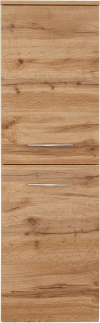 Premium Living Midischrank Florida in Eichefarben mit Soft-Close-Türen und Regalböden, B/T/H: 76 x 35 x 130 cm - Bild 1