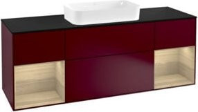 V&B Waschtischunterschrank Finion mit Wandbeleuchtung und Ablagefläche, Breite: 160 cm, Höhe: 50,1 cm, Tiefe: 50,1 cm - Bild 1