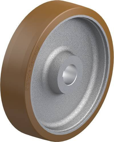 Blickle Antriebsrad GBN 404/60H7 in Braun und Silber mit einem Durchmesser von 40 cm und einer Tragfähigkeit von 3400 kg - Bild 1
