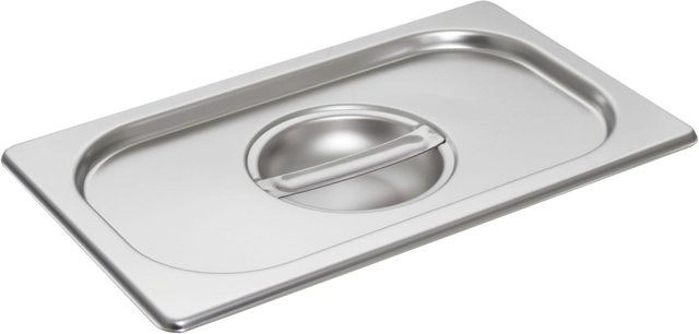 Schneider GN 1/4 Deckel aus Edelstahl in Silber, Höhe: 3 cm - Bild 1