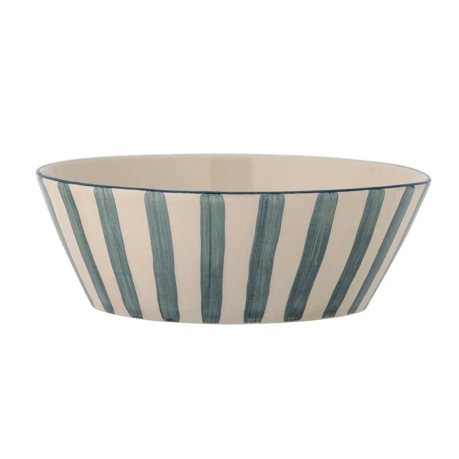 Bloomingville Keramikschale Begonie in Grün und Blau, Durchmesser: 23 cm - Bild 1