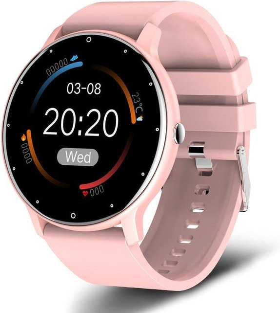 Zodvboz Smartwatch, Silikon, rosa, Unisex - Bild 1
