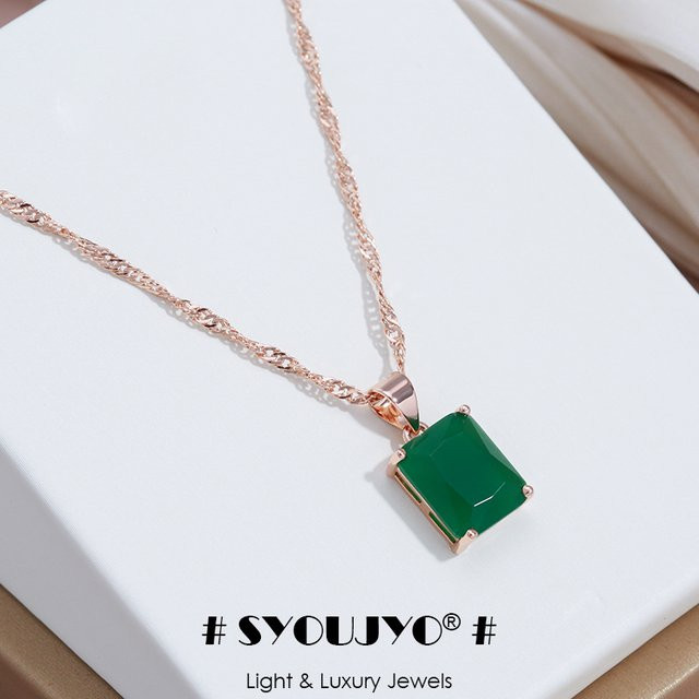 SYOUJYO Halskette, 585 Gold, Roségold, Zirkonia, Damen - Bild 1