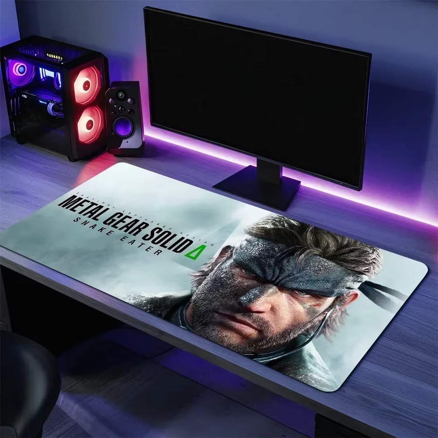 Metal Gear Solid Delta Snake Eater 2024 Gaming-Mauspad für PC, großflächiges Schreibtisch-Mauspad mit genähten Kanten, Multicolor - Bild 3