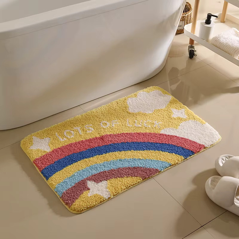 VIKAMA Kunstkaschmir-Badezimmerteppich, saugfähige Fußmatte für das Badezimmer, B/T: 60 x 40 cm - Bild 1