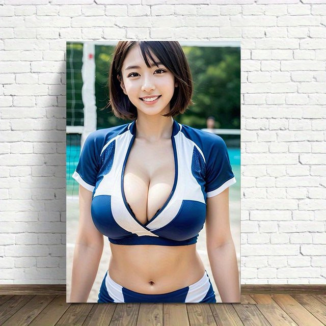 CIFBUY Fitness-Leinwandposter Sport-Wandkunst in Blau-Weiß, ungerahmte Textil-Wanddekoration für dein Zuhause oder den Fitnessraum, Breite: 30,0 cm, Höhe: 20,0 cm - Bild 1