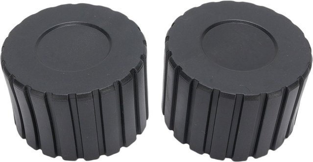 10 Stück Igeteck Stuhlbein Bodenschoner aus Kunststoff, rund, schwarz, Durchmesser: 50 mm - Bild 1