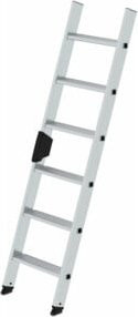 MUNK Aluminium-Anlegeleiter mit Ergo-Pad in Silber, 6 Stufen - Bild 1