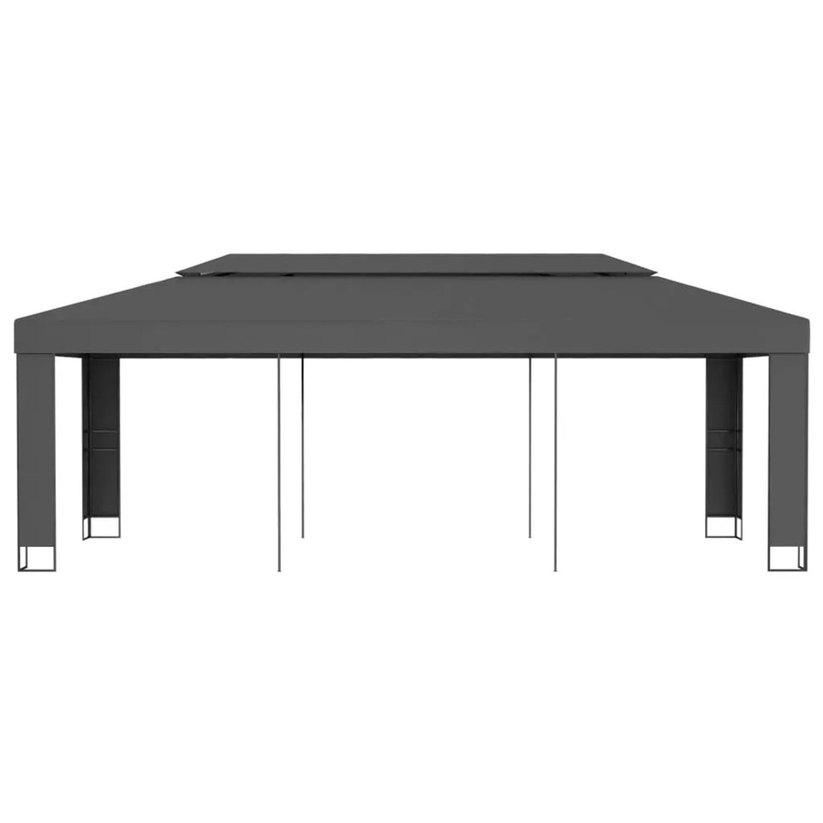 vidaXL Pavillon mit Doppeldach in Anthrazit B: 6 m, T: 3 m - Bild 2