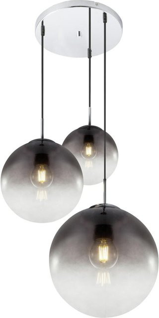 Globo Pendelleuchte Varus Chrom mit Rauchglas, H x B x T: 120 x 40 x 51 cm - Bild 2