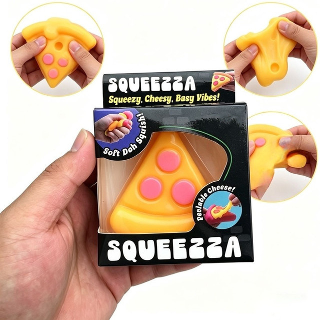 Needoh Dippin Dazzler Pizza-förmiges Squishy-Stress-Spielzeug - Bild 1