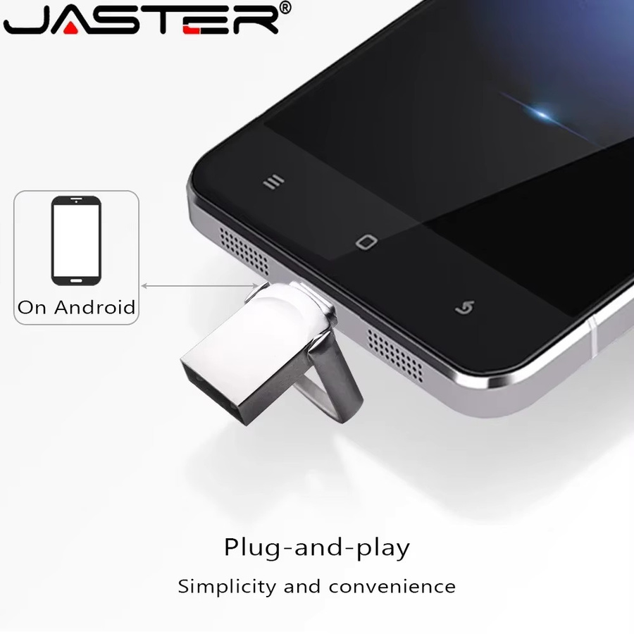 JASTER Ultra Dual USB-Stick Typ C mit 64GB oder 128GB in Silber - Bild 2