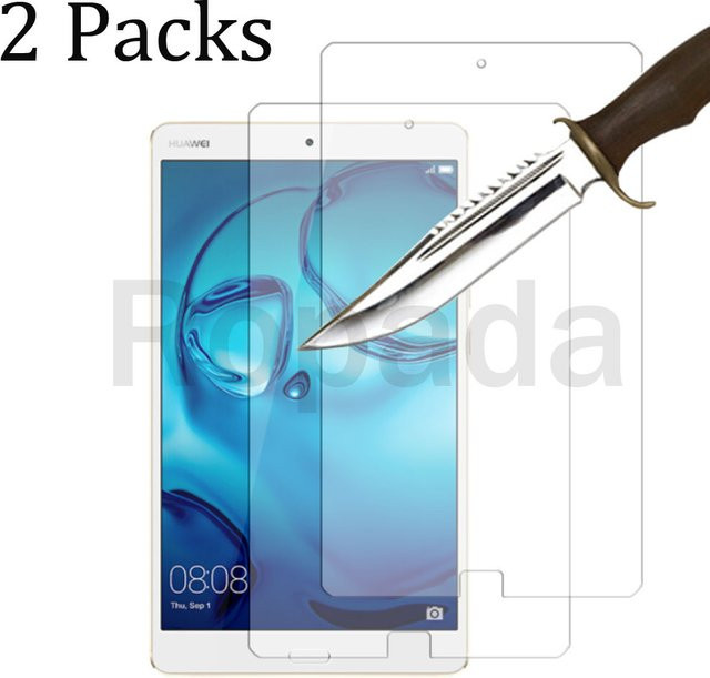 2er-Pack Displayschutzfolie aus gehärtetem Glas für Huawei MediaPad M3 8,4 Zoll in Transparent - Bild 1