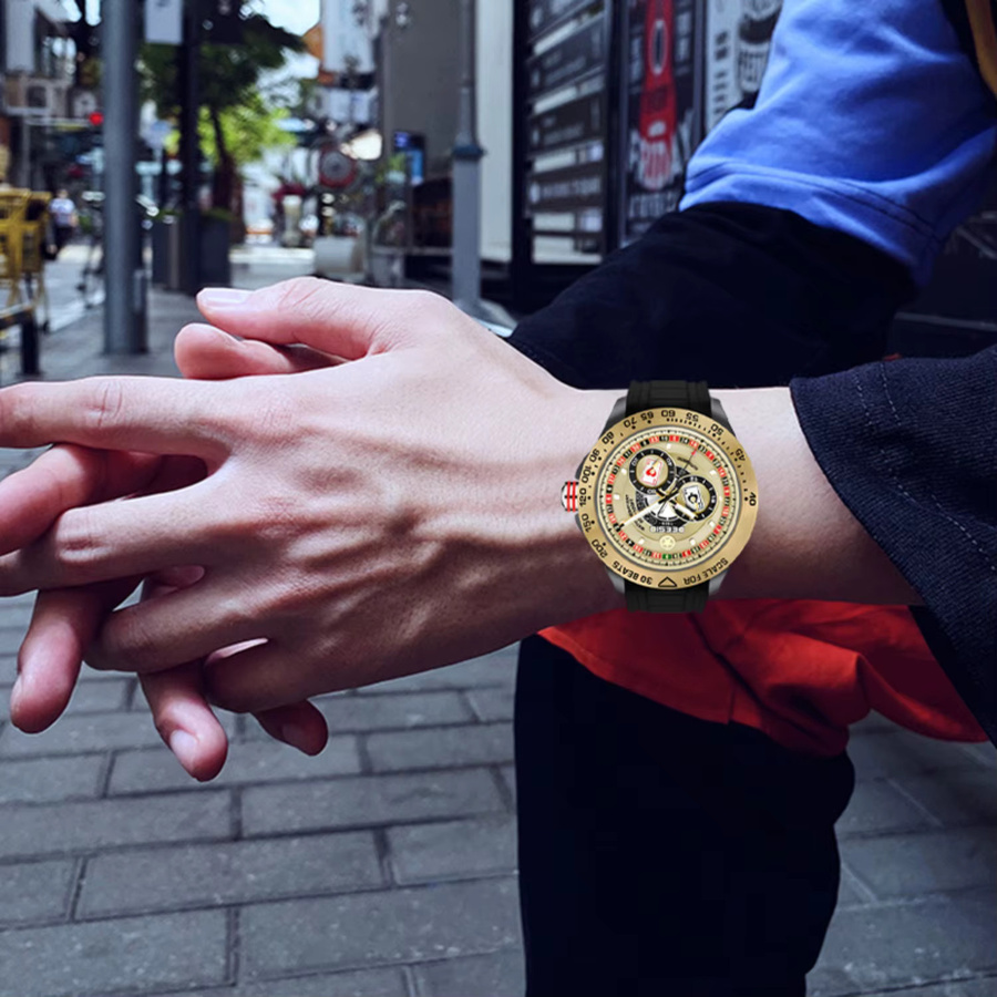 Deesio Armbanduhr, Automatik, Kohlefasergehäuse, Edelstahl, Herren - Bild 3
