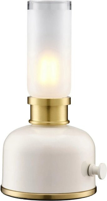 PR Home Frida Tischleuchte in Beige mit LED, dimmbar und Akkubetrieb, B/T/H: 22 x 11 x 22 cm - Bild 1