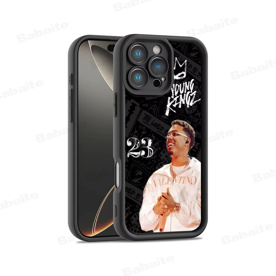 Stoßfeste Silikon Handyhülle im Myke Towers Rapper Design für iPhone 17, 16, 15, 14, 13, 12, 11 (Pro, Max, Plus) als Softcover - Bild 7