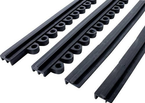 COBA Europe DT010005 Premier Verbinder Female PVC-Platte Schwarz L 450 mm, B 20 mm, H 15 mm - Bild 1
