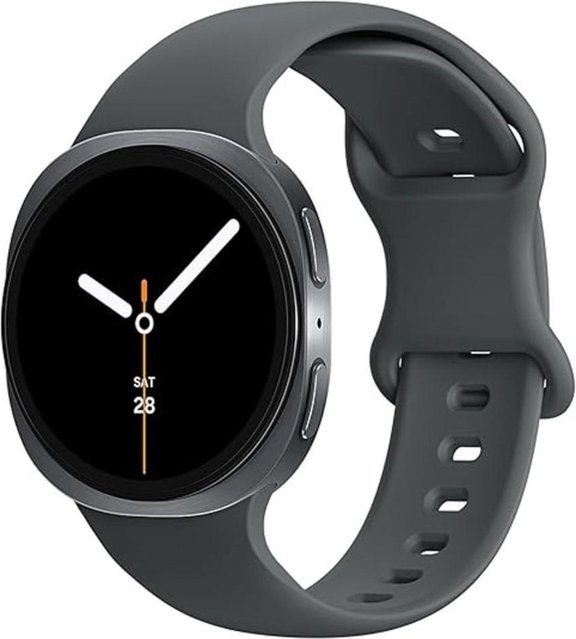 ICH LIEBE LUO Uhrenarmband Silikon, grau, Unisex - Bild 1