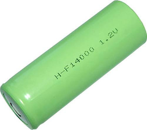 Mexcel Spezial-Akku F14000 hochstromfähig, Flat-Top NiMH 1.2V 14000 mAh, Grün - Bild 1
