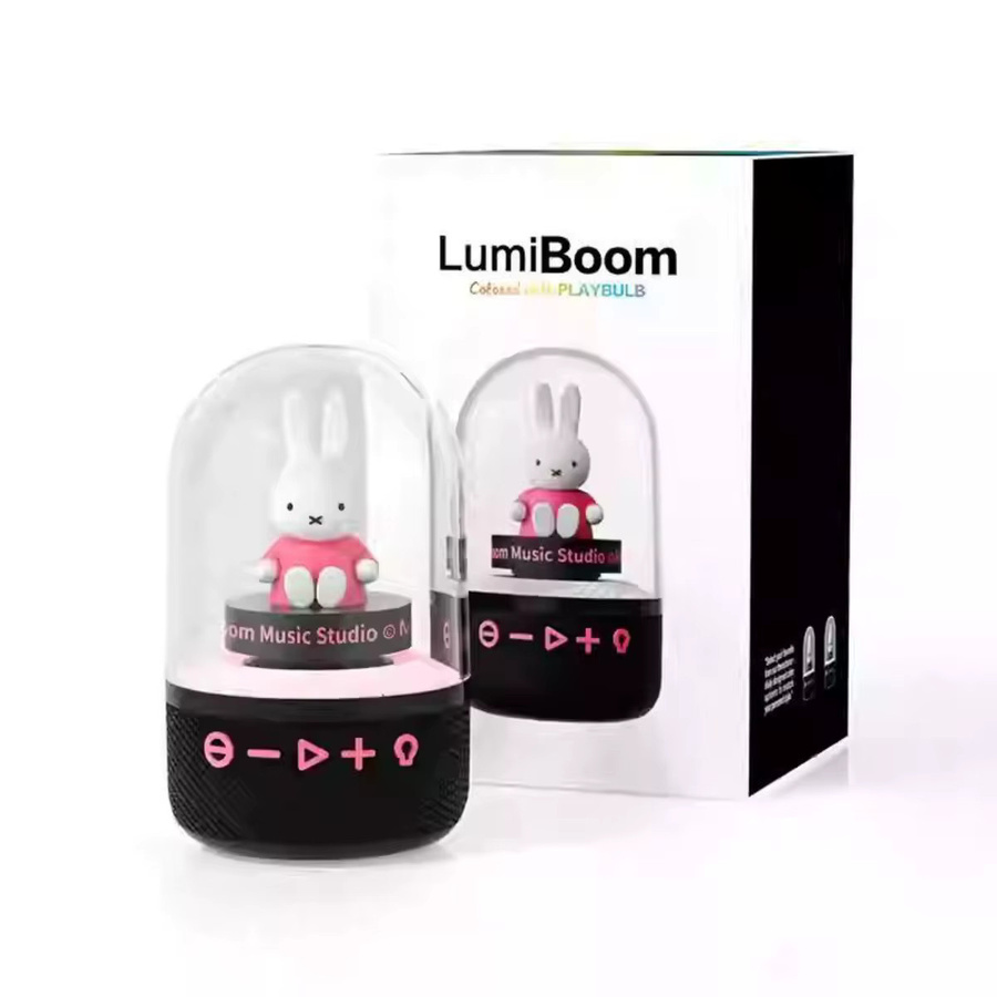 Miffy Kabelloser Bluetooth 5.0 Lautsprecher mit farbenfrohem Licht in Weiß - Bild 3