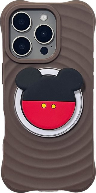 Niedliche Maus Tier-Shorts Griptok Handyhalterung und Ständer für iPhone 16 Pro Max und iPhone 17 - Bild 1