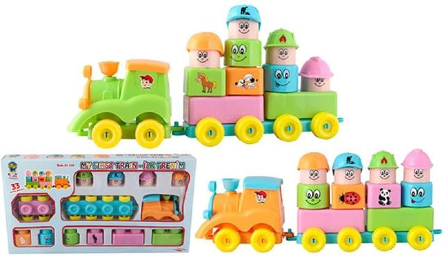 Pilsan Mein erster Zug, Fahrzeuge, 33-teiliges Set, ab 1 Jahr - Bild 1