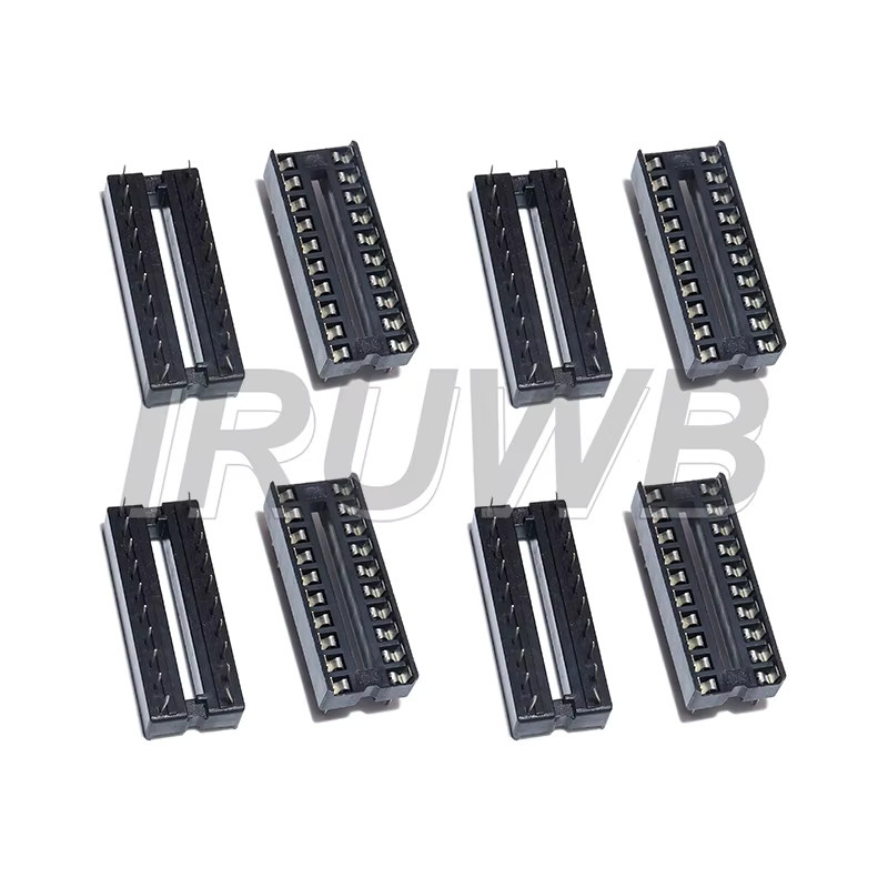 10er Set IRUWB IC Sitz DIP Sockel Adapter zum Löten in verschiedenen Ausführungen 6pin bis 28pin, Schwarz - Bild 2