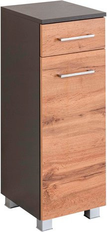 HELD MÖBEL Unterschrank Paris in Eiche mit Türen und Schubladen, B/H/T: 30 x 79 x 35 cm, Mehrfarbig - Bild 1