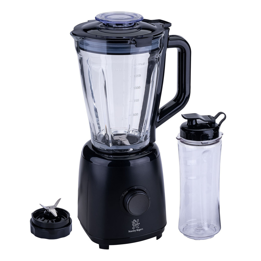 Stanley Rogers Standmixer in Schwarz mit Glasbehälter, 600W, 1,5l - Bild 3