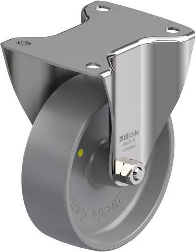 Blickle BX-PO 150G-ELS Edelstahl-Bockrolle in Silber, Rad-Durchmesser: 150 mm, Tragfähigkeit: 400 kg - Bild 1