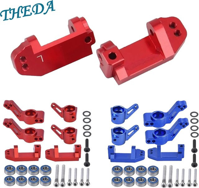 Traxxas Metall Front Caster Block Lenkblöcke Hintere Achse Träger Kit, Zubehör - Bild 1