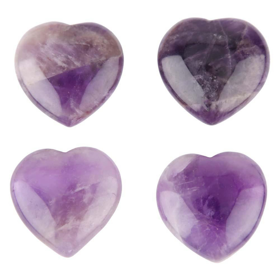 Shoemst Amethyst Naturkristall in Herzform, lila Edelstein für deine Heimdeko - Bild 4