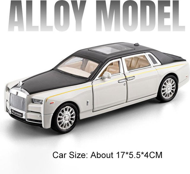 Linyi toy car Rolls Royce Phantom Wraith, Spielzeugauto, 1:32, mit Sound und Licht, ab 14 Jahren - Bild 1