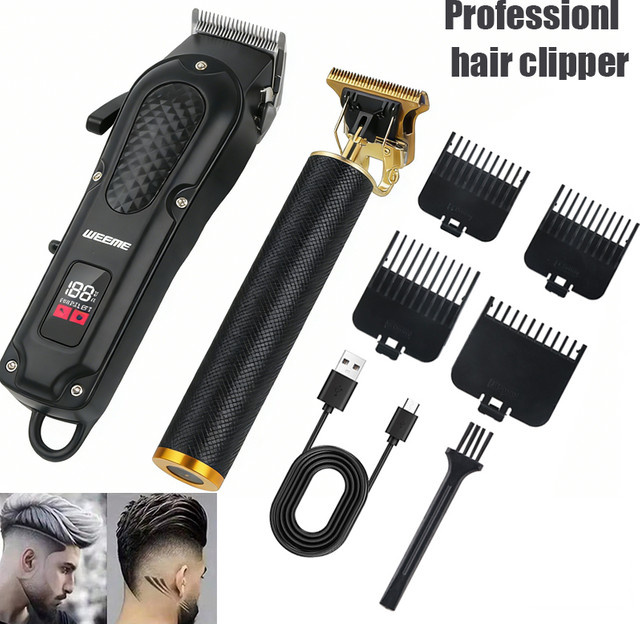 XMSJ Elektrische Haarschneidemaschine, Schwarz, Herren - Bild 1