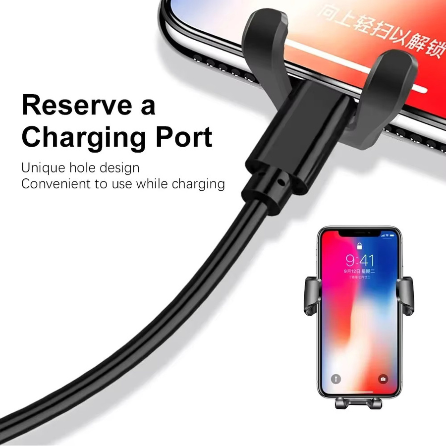 Universal 360 Grad rotierbare Smartphone Halterung für das Auto in Schwarz für iPhone und Xiaomi - Bild 3