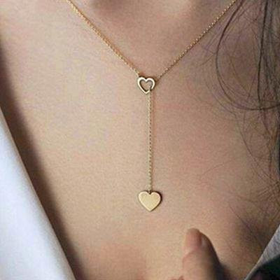 YULIN Halskette Liebesherz, Gold, Zinklegierung, Damen - Bild 1