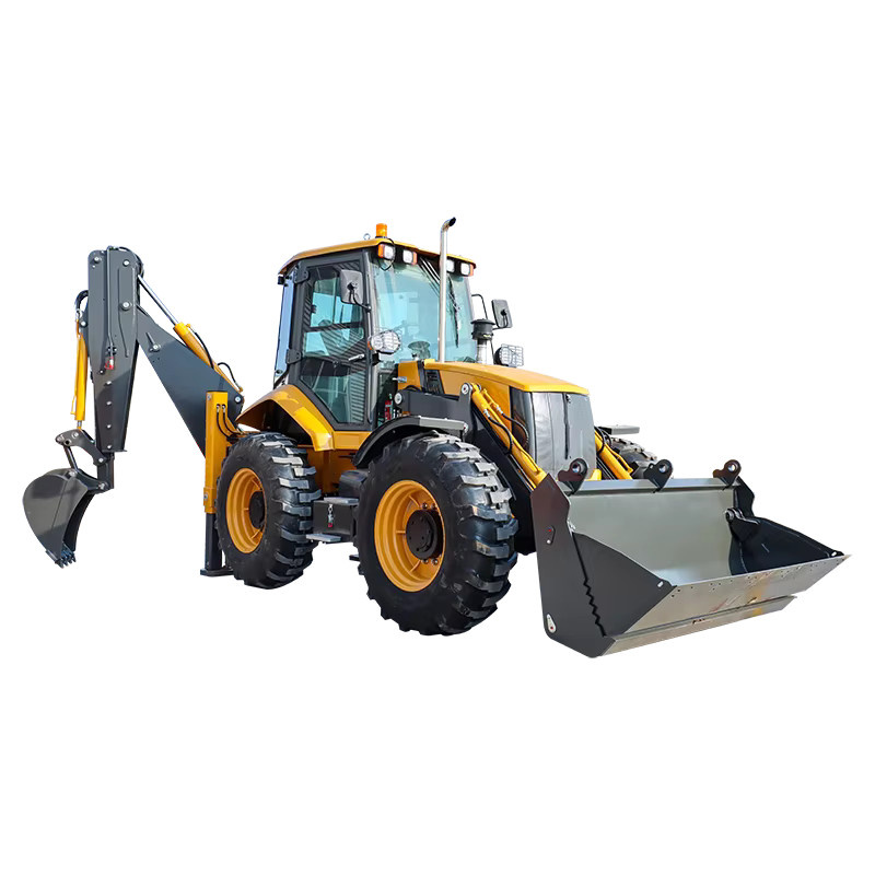 nicosail 4x4 Bagger Erdbewegungsmaschine, Baggerlader und Traktor-Minibaggerlader, Anhängbarer Baggerlader - Bild 1