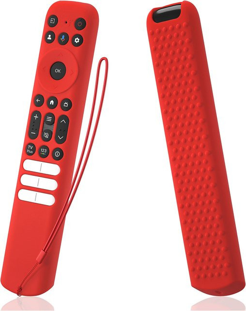 TCL Silikon Schutzhülle für Smart TV Fernbedienungen Modell RC813, RC923, FMB3, RC902V, FMR1, FMR4, FMR5 in Rot - Bild 1