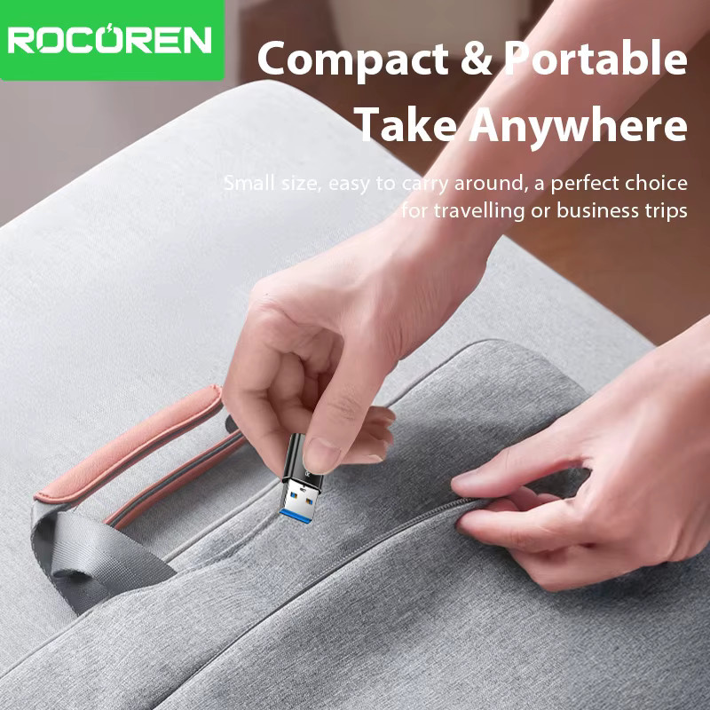 Rocoren USB Typ C OTG Adapter USB C auf USB 3.2 Konverter mit 10 Gbit/s Datenübertragungsrate für MacBook, Samsung S23 und Xiaomi - Bild 3