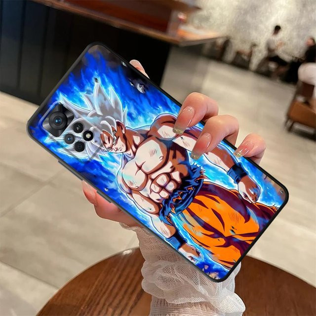 Dragon Ball Super Saiyajin 3D Handyhülle für Xiaomi Redmi Note 13 14 Pro Plus 9 10 11 12 Pro 10S in Schwarz und Multicolour - Bild 1