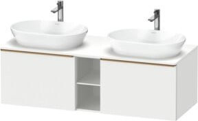 Duravit Waschtischunterschrank D-Neo Wandhängend in Weiß und Holz, B/T/H: 140 x 55 x 45,9 cm - Bild 1