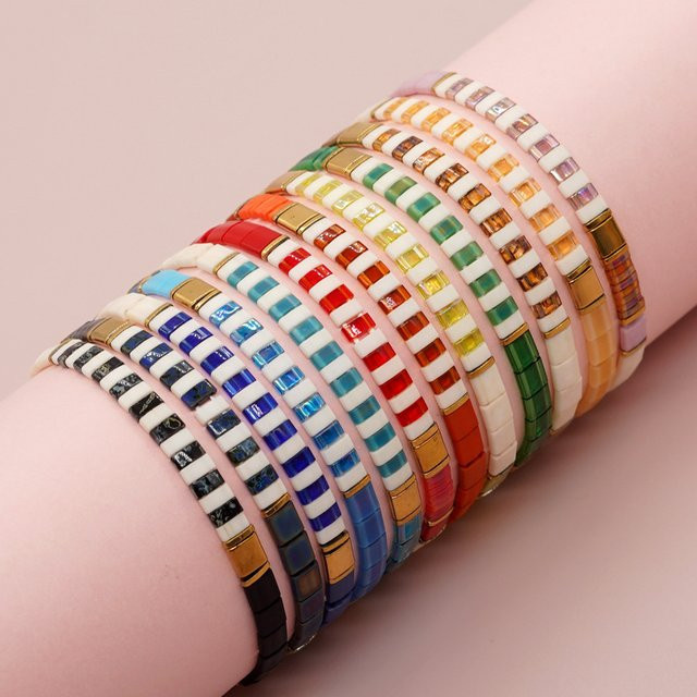 Go2boho Stretch-Armband, Perlen, Bunt, Damen - Bild 1