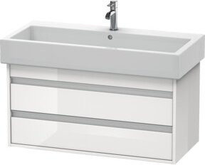 Duravit Waschtischunterschrank Ketho, Wandhängend, Weiß Hochglanz, B/T/H: 95 x 44 x 48 cm - Bild 1