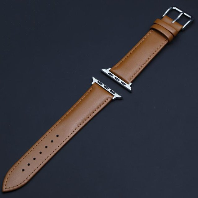 TONJUSA S Uhrenarmband Leder, Braun, Unisex - Bild 1