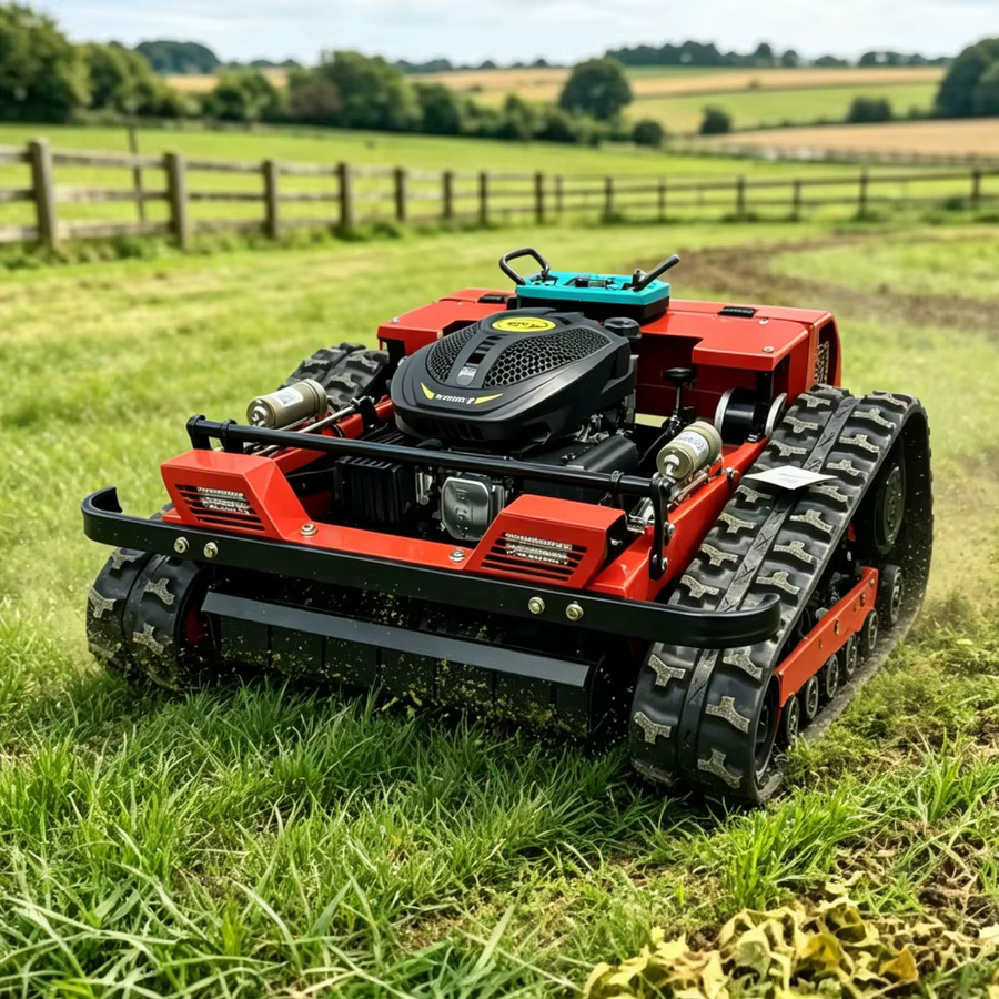 ENSENK Zero-Turn-Raupenmäher in Rot mit 500 mm Schnittbreite, ferngesteuerter Mehrzweck-Trimmer, EPA-zertifiziert für Hof und Garten - Bild 2