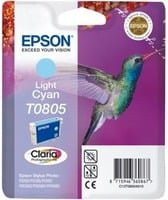 Epson Original Druckerpatrone T0805 Light Cyan C13T08054011 Inkjet Tintenpatrone - Bild 1