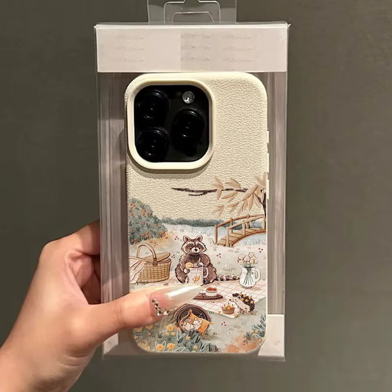 Handyhülle mit Cartoon Tier Bär und Eichhörnchen für Samsung Galaxy A56 A36 A16 A15 A35 A55 A52S 5G S25 S24 S23 Ultra S22 S21 Plus FE in Multicolour - Bild 3